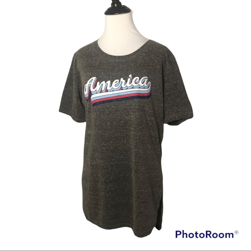 Royce Brand America Vintage Wash Hi-Low Tee Size Large